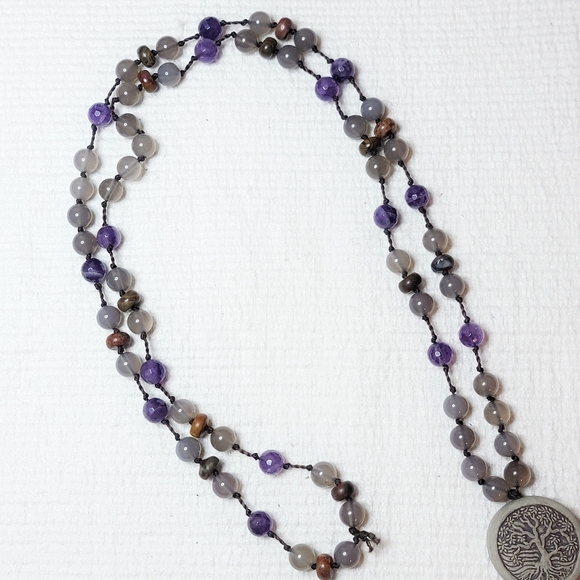 Gypsy Stone Bead Necklace - Picture 3 of 6